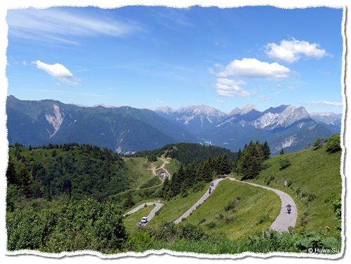 Tornanti zum Monte Zoncolan und herrliche Aussicht