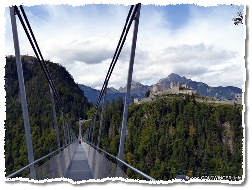 Die längste Fußgängerhängebrücke der Welt im Tibet Style